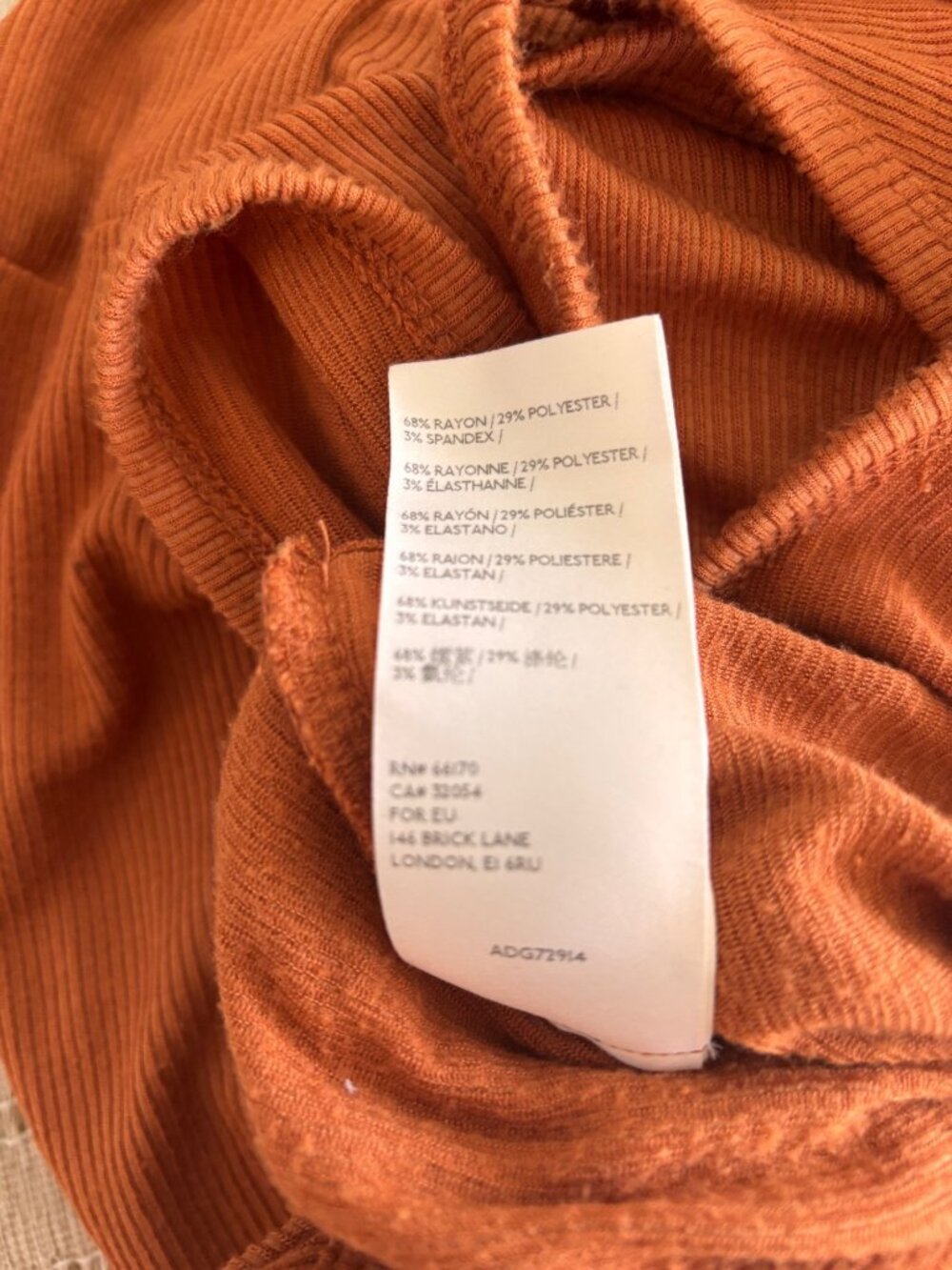 Anthropologie Marina Tiered Wide-Leg  Jumpsuit In Rust Orange Sleeveless Pockets - Picture 7 of 12
